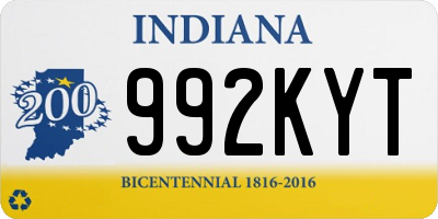 IN license plate 992KYT