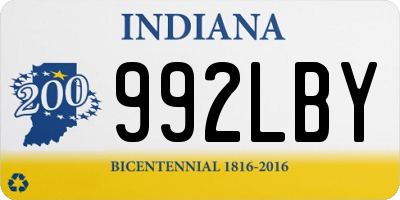 IN license plate 992LBY