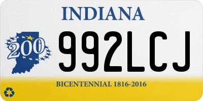 IN license plate 992LCJ