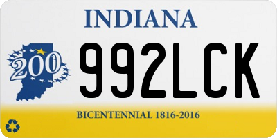 IN license plate 992LCK