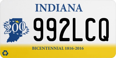 IN license plate 992LCQ