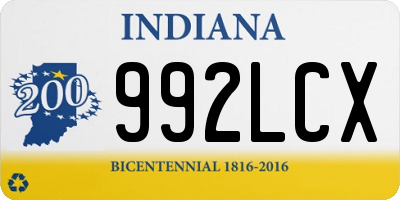 IN license plate 992LCX