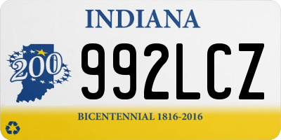 IN license plate 992LCZ