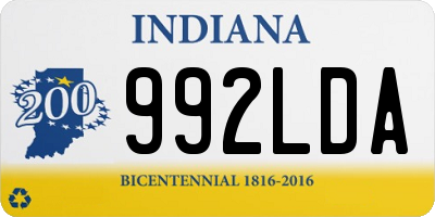 IN license plate 992LDA