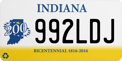 IN license plate 992LDJ