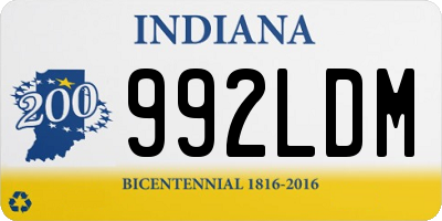 IN license plate 992LDM