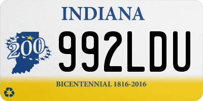IN license plate 992LDU