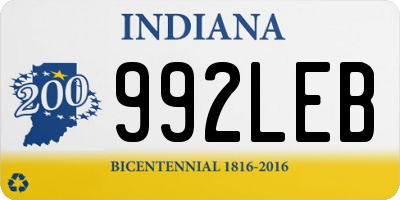 IN license plate 992LEB