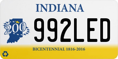 IN license plate 992LED