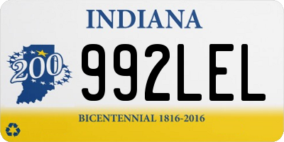 IN license plate 992LEL