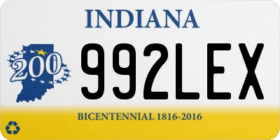 IN license plate 992LEX