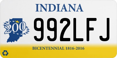IN license plate 992LFJ