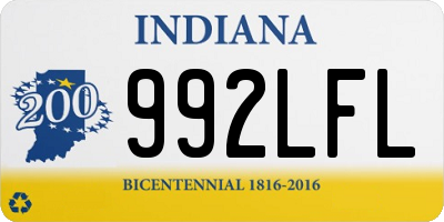 IN license plate 992LFL