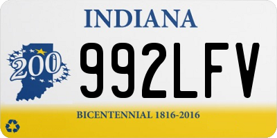 IN license plate 992LFV