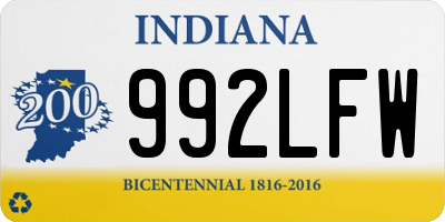 IN license plate 992LFW