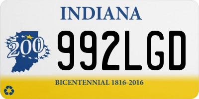 IN license plate 992LGD