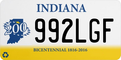 IN license plate 992LGF