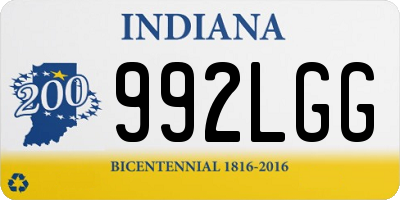 IN license plate 992LGG
