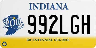 IN license plate 992LGH