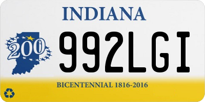 IN license plate 992LGI