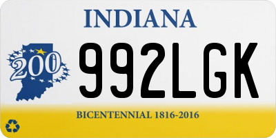 IN license plate 992LGK