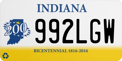 IN license plate 992LGW