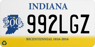 IN license plate 992LGZ