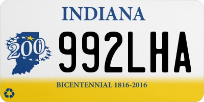 IN license plate 992LHA