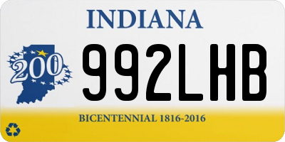 IN license plate 992LHB