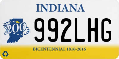 IN license plate 992LHG