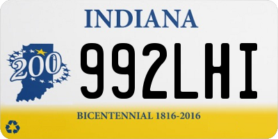 IN license plate 992LHI