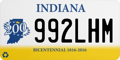 IN license plate 992LHM