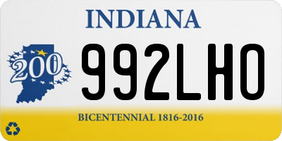 IN license plate 992LHO