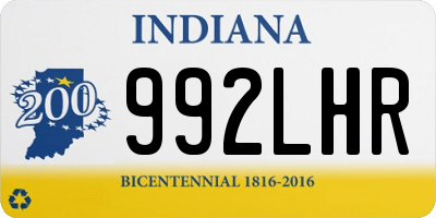 IN license plate 992LHR