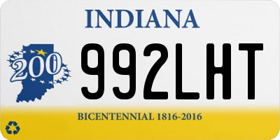 IN license plate 992LHT