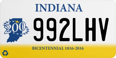 IN license plate 992LHV