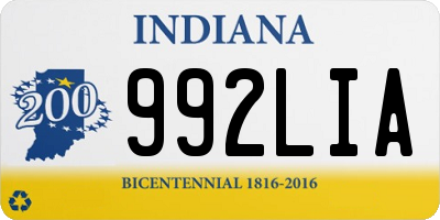 IN license plate 992LIA