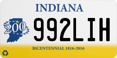 IN license plate 992LIH