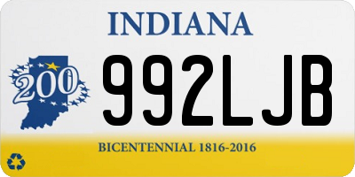 IN license plate 992LJB