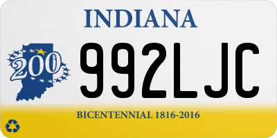 IN license plate 992LJC