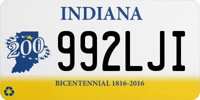 IN license plate 992LJI