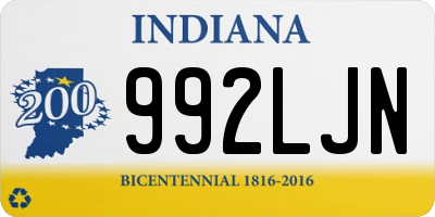 IN license plate 992LJN