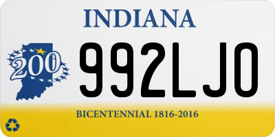 IN license plate 992LJO