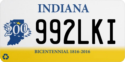 IN license plate 992LKI