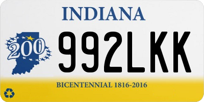 IN license plate 992LKK