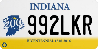 IN license plate 992LKR