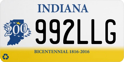 IN license plate 992LLG