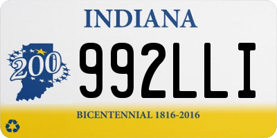 IN license plate 992LLI