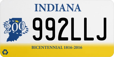 IN license plate 992LLJ