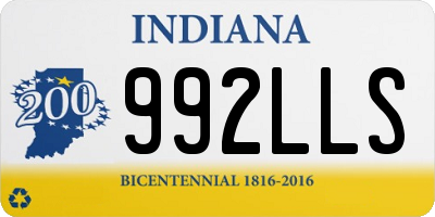 IN license plate 992LLS